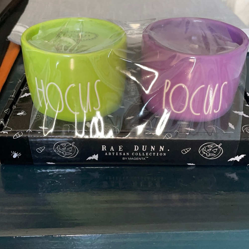 Rae Dunn Halloween scented candles / Hocus Pocus